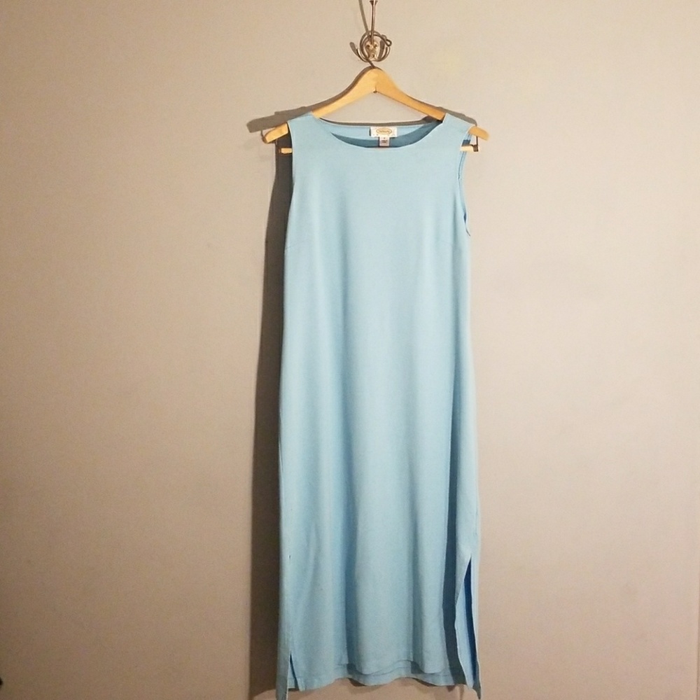 Talbots tank dress baby blue